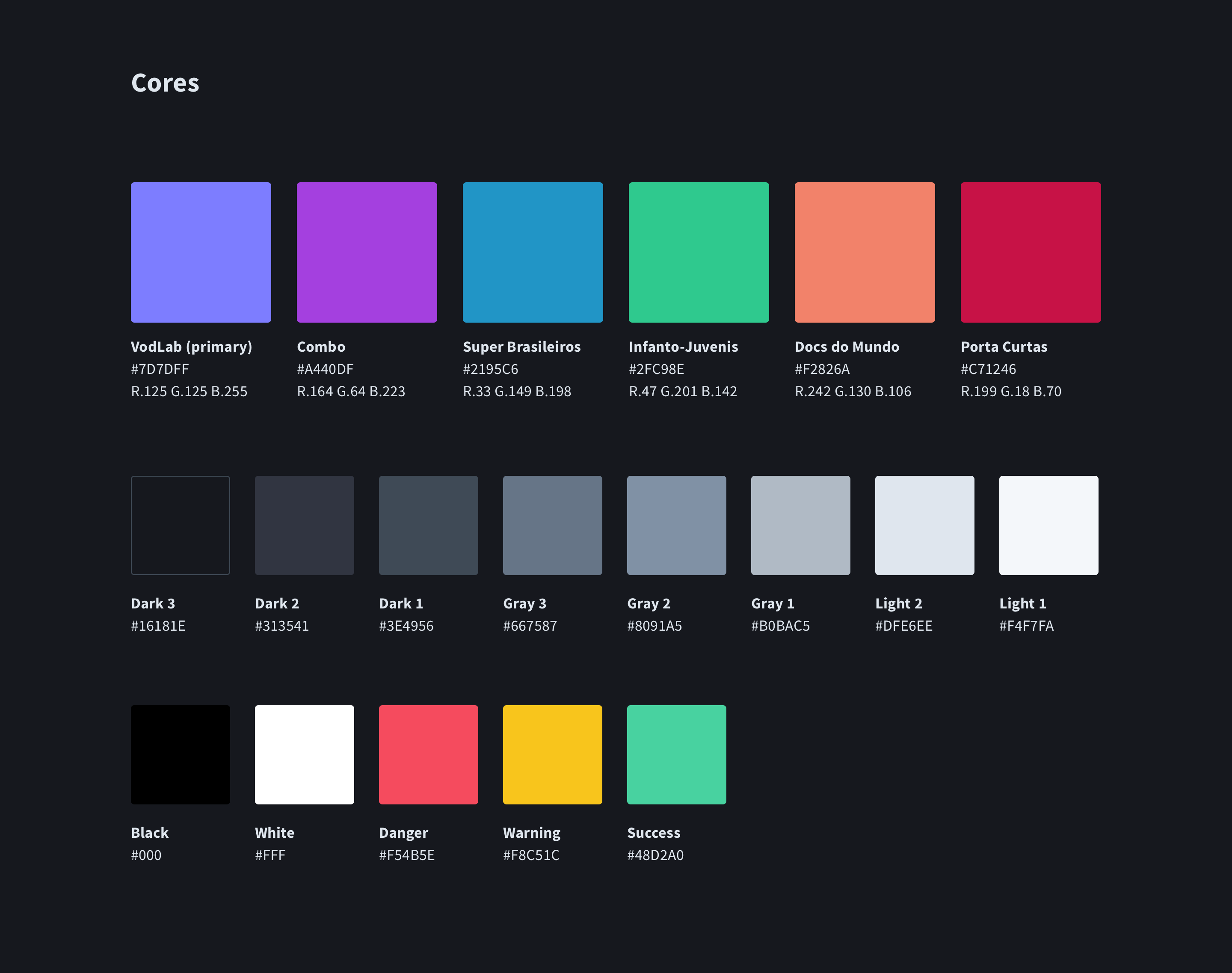 canal curta color styleguides